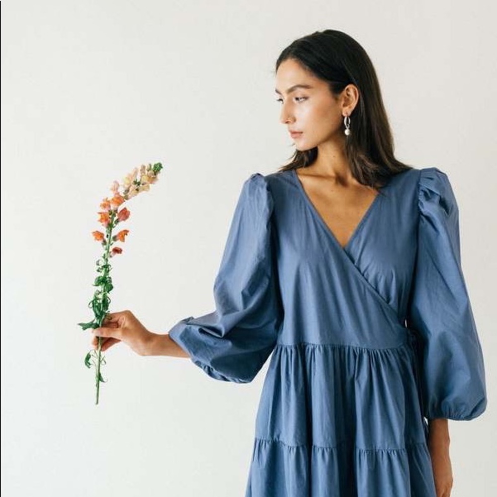 A Bronze Age Frida Wrap Mini Dress